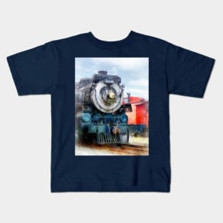 Trains - Locomotive and Caboose Kids T-Shirt